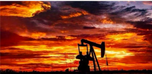 Oil Pumpjack Sunset